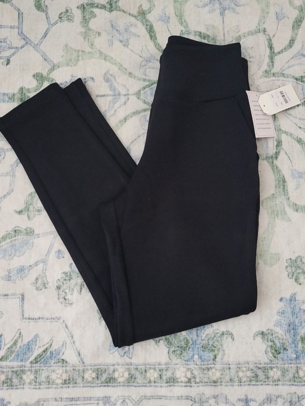 High-Rise Straight Leg Black Pants for Women